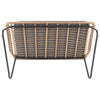 Manhattan Comfort Antibes 2.0 Steel Rattan 4-Piece Patio Conversation Set - Grey|Ensemble de conversation Antibes 2.0 de Manhattan Comfort 4 pièces en acier et en rotin pour la terrasse - gris