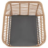 Manhattan Comfort Antibes 2.0 Steel Rattan 4-Piece Patio Conversation Set - Grey|Ensemble de conversation Antibes 2.0 de Manhattan Comfort 4 pièces en acier et en rotin pour la terrasse - gris