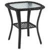 Manhattan Comfort Fruttuo Swivel Steel Rattan 3-Piece Patio Conversation Set - Grey|Ensemble de conversation pivotant Fruttuo de Manhattan Comfort 3 pièces en acier et en rotin pour la terrasse - gris