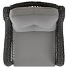 Manhattan Comfort Fruttuo Swivel Steel Rattan 3-Piece Patio Conversation Set - Grey|Ensemble de conversation pivotant Fruttuo de Manhattan Comfort 3 pièces en acier et en rotin pour la terrasse - gris