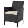 Manhattan Comfort Imperia Steel Rattan 3-Piece Patio Conversation Set - Cream|Ensemble de conversation Imperia de Manhattan Comfort 3 pièces en acier et en rotin pour la terrasse - crème