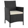Manhattan Comfort Imperia Steel Rattan 3-Piece Patio Conversation Set - Cream|Ensemble de conversation Imperia de Manhattan Comfort 3 pièces en acier et en rotin pour la terrasse - crème