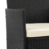 Manhattan Comfort Imperia Steel Rattan 3-Piece Patio Conversation Set - Cream|Ensemble de conversation Imperia de Manhattan Comfort 3 pièces en acier et en rotin pour la terrasse - crème