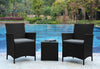 Manhattan Comfort Imperia Steel Rattan 3-Piece Patio Conversation Set - Grey|Ensemble de conversation Imperia de Manhattan Comfort 3 pièces en acier et en rotin pour la terrasse - gris