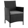 Manhattan Comfort Imperia Steel Rattan 3-Piece Patio Conversation Set - Grey|Ensemble de conversation Imperia de Manhattan Comfort 3 pièces en acier et en rotin pour la terrasse - gris