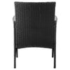 Manhattan Comfort Imperia Steel Rattan 3-Piece Patio Conversation Set - Grey|Ensemble de conversation Imperia de Manhattan Comfort 3 pièces en acier et en rotin pour la terrasse - gris