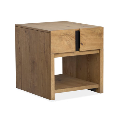 Orsman 22" End Table with Storage - Rustic Caramel | Table de bout Orsman de 22 po avec rangement - caramel rustique