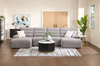 Sofa Lab Fabric Accent Pillow – Teddy Snow | Coussin décoratif Sofa Lab en tissu - Teddy Snow