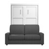 Bestar Pur Full Murphy Bed with Sofa - White|Lit escamotable Pur de Bestar avec sofa - blanc