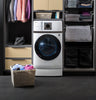 GE Profile 5.3 Cu. Ft. Front Load Ventless Heat Pump All-in-One Laundry - White - PFQ83HSSWWW | Appareil laveuse-sécheuse tout-en-un GE Profile de 5,3 pi3 à chargement frontal avec pompe à chaleur sans ventilation - blanc - PFQ83HSSWWW