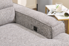 Shaquille O’Neal Home Prestige 3-Piece Right-Facing Sectional with Power Reclining – Grey | Sofa sectionnel de droite Prestige de Shaquille O’Neal Home 3 pièces avec inclinaison électrique - gris