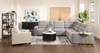 Shaquille O’Neal Home Prestige 6-Piece Sectional with Power Reclining and Power Sliding– Grey | Sofa sectionnel Prestige de Shaquille O’Neal Home 6 pièces avec inclinaison et coulissement électrique - gris