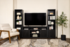 Brenner 104" 3 Piece Entertainment Center with Storage for TVs Up To 60" – Charcoal  | Meuble audio-vidéo Brenner de 104 po 3 pièces avec rangement pour téléviseurs jusqu’à 60 po - anthracite