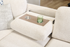Pocket 2-piece Right-facing Linen-Look Fabric Sleeper Sectional with Storage - Beige | Sofa-lit sectionnel de droite Pocket 2 pièces en tissu d’apparence lin avec rangement - beige