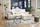 Milan Platform Bed with Headboard & Frame,  Mid-Century Modern, Black - Queen Size