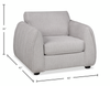 Made in Canada Annex 40” Fabric Chair with Accent Pillows - Grey | Fauteuil Annex de 40 po fabriqué au Canada en tissu avec coussins décoratifs - gris