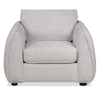 Made in Canada Annex 40” Fabric Chair with Accent Pillows - Grey | Fauteuil Annex de 40 po fabriqué au Canada en tissu avec coussins décoratifs - gris