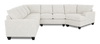 Made in Canada Customizable Sofa Lab Arc 4-Piece Right-Facing Sectional with Cuddler - Teddy Riverrock | Sofa sectionnel de droite 4 pièces avec fauteuil enveloppant personnalisable Arc de Sofa Lab fabriqué au Canada en tissu - Teddy Riverrock