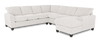 Made in Canada Customizable Sofa Lab Arc 4-Piece Right-Facing Sectional with Chaise - Teddy Riverrock | Sofa sectionnel de droite 4 pièces avec fauteuil long personnalisable Arc de Sofa Lab fabriqué au Canada en tissu - Teddy Riverrock