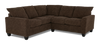 Made in Canada Customizable Sofa Lab Arc 2-Piece Fabric Sectional - Teddy Walnut | Sofa sectionnel 2 pièces personnalisable Arc de Sofa Lab fabriqué au Canada en tissu - Teddy Walnut