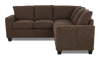 Made in Canada Customizable Sofa Lab Arc 2-Piece Fabric Sectional - Teddy Walnut | Sofa sectionnel 2 pièces personnalisable Arc de Sofa Lab fabriqué au Canada en tissu - Teddy Walnut