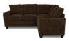 Made in Canada Customizable Sofa Lab Arc 2-Piece Fabric Sectional - Plush Chocolate | Sofa sectionnel 2 pièces personnalisable Arc de Sofa Lab fabriqué au Canada en tissu - Plush Chocolate