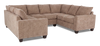 Made in Canada Customizable Sofa Lab Arc U-Shaped Sectional - Chenille Praline | Sofa sectionnel en U personnalisable Arc de Sofa Lab fabriqué au Canada en tissu - Chenille Praline