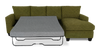 Made in Canada Customizable Sofa Lab Arc Fabric Right-Facing Sofabed Sectional - Chenille Moss | Sofa-lit sectionnel de droite personnalisable Arc de Sofa Lab fabriqué au Canada en tissu - Chenille Moss