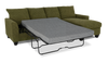 Made in Canada Customizable Sofa Lab Arc Fabric Right-Facing Sofabed Sectional - Chenille Moss | Sofa-lit sectionnel de droite personnalisable Arc de Sofa Lab fabriqué au Canada en tissu - Chenille Moss
