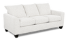 Made in Canada Customizable Sofa Lab Arc 86" Fabric Sofa Bed - Teddy Snow | Sofa-lits personnalisable Arc de Sofa Lab de 86 po fabriqué au Canada en tissu - Teddy Snow