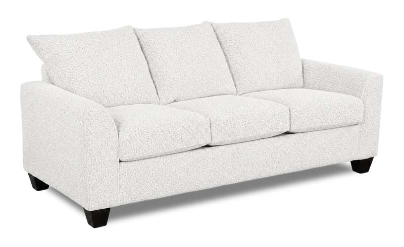 Made in Canada Customizable Sofa Lab Arc 86\" Fabric Sofa Bed - Teddy Snow