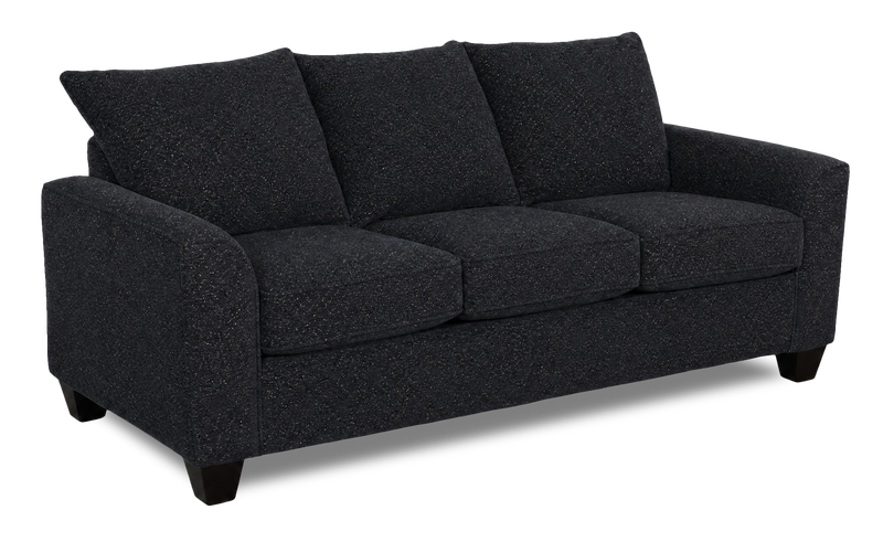 Made in Canada Customizable Sofa Lab Arc 86\" Fabric Sofa Bed - Teddy Raven