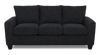 Made in Canada Customizable Sofa Lab Arc 86" Fabric Sofa Bed - Teddy Raven | Sofa-lits personnalisable Arc de Sofa Lab de 86 po fabriqué au Canada en tissu - Teddy Raven