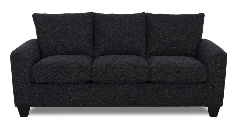 Made in Canada Customizable Sofa Lab Arc 86\" Fabric Sofa Bed - Teddy Raven