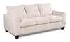 Made in Canada Customizable Sofa Lab Arc 86\" Fabric Sofa Bed - Chenille White