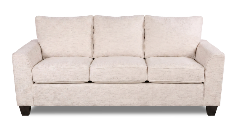 Made in Canada Customizable Sofa Lab Arc 86\" Fabric Sofa Bed - Chenille White