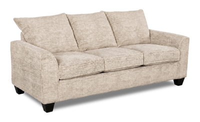 Made in Canada Customizable Sofa Lab Arc 86" Fabric Sofa Bed - Plush Parchment | Sofa-lits personnalisable Arc de Sofa Lab de 86 po fabriqué au Canada en tissu - Plush Parchment