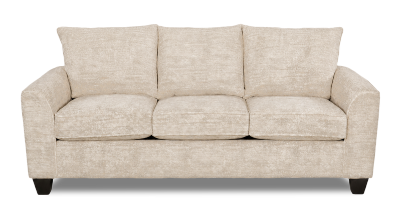 Made in Canada Customizable Sofa Lab Arc 86\" Fabric Sofa Bed - Plush Parchment