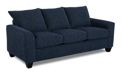 Made in Canada Customizable Sofa Lab Arc 86" Fabric Sofa Bed - Chenille Pacific | Sofa-lits personnalisable Arc de Sofa Lab de 86 po fabriqué au Canada en tissu - Chenille Pacific