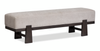 Arden 6pc Extension Dining Set with Table, Bench & 4 Chairs, Trestle Base, 84-108"W - Espresso Brown | Ensemble de salle à manger Arden 6 pièces avec table, rallonge de 84 po à 108 po (L), base à tréteaux, banc et 4 chaises - brun espresso
