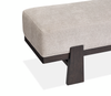 Arden Dining Bench with Cushion Fabric Seat, Wood, 47.24"W - Espresso Brown/Beige | Banc de salle à manger Arden de 47,24 po (L) en bois avec siège rembourré en tissu - brun espresso et beige