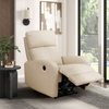 Asher 31.5" Genuine Leather Power Reclining Chair – Beige | Fauteuil à inclinaison électrique Asher de 31.5 po en cuir véritable - beige