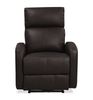 Asher 31.5" Genuine Leather Power Reclining Chair – Dark Brown | Fauteuil à inclinaison électrique Asher de 31.5 po en cuir véritable - brun foncé