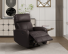 Asher 31.5" Genuine Leather Power Reclining Chair – Dark Brown | Fauteuil à inclinaison électrique Asher de 31.5 po en cuir véritable - brun foncé