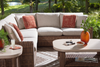 Banff 3-Piece Outdoor Patio Set with 2 Loveseats & Corner Chair - Weather Resistant - Brown/Beige | Ensemble Banff 3 pièces pour la terrasse à l’extérieur avec 2 causeuses et un fauteuil en coin, résistant aux intempéries - naturel et beige