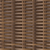 Banff Outdoor Patio End Table - Resin Wicker & Aluminum, Weather Resistant - Brown/Beige | Table de bout Banff pour la terrasse à l’extérieur - osier en résine et aluminium, résistante aux intempéries - brune et beige