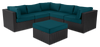 Barbados Armless Patio Chair – Blue | Fauteuil sans accoudoirs Barbados pour la terrasse - bleu