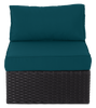 Barbados Armless Patio Chair – Blue | Fauteuil sans accoudoirs Barbados pour la terrasse - bleu