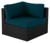 Barbados 6-Piece Patio Set with Ottoman – Blue  | Ensemble Barbados 6 pièces pour la terrasse avec pouf - bleu