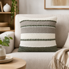 Bavaro Fabric Accent Pillow -Olive | Coussin décoratif Bavaro en tissu - olive